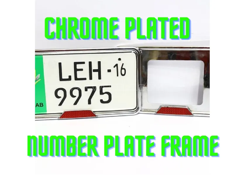 Number Plate Frame Chrome Plated Image-1