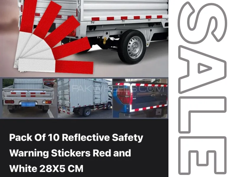 Reflective Safety Warning Sticker 10 Pcs Image-1