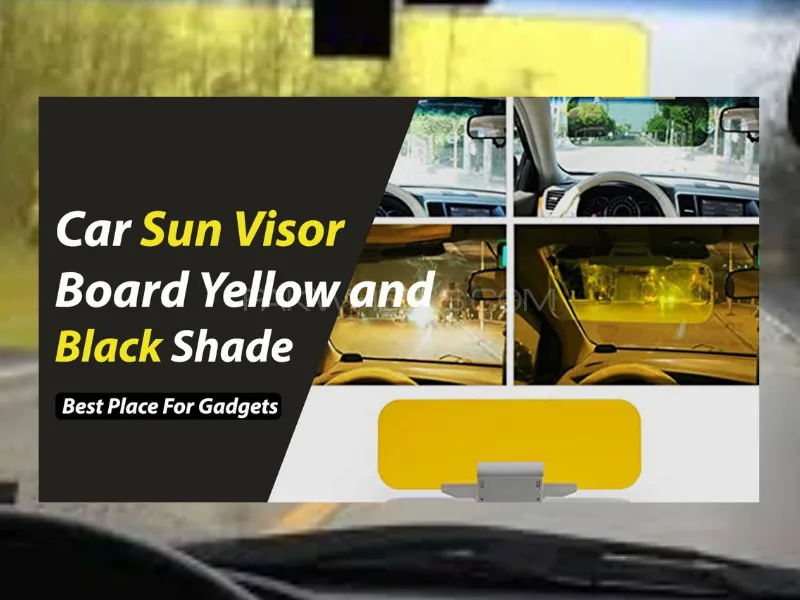 Car Day and Night Anti-Glare Extender Night Vision Anti-Dazzle Windshield Visor Image-1