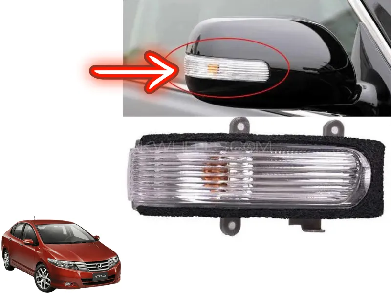 Honda City 2009-2021 Side Mirror Light - Left Side Image-1