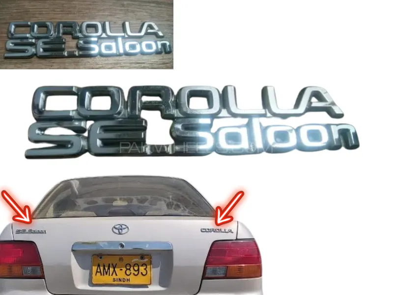 Toyota Corolla SE 1994-2008 Saloon Emblem - 2 Pcs Image-1
