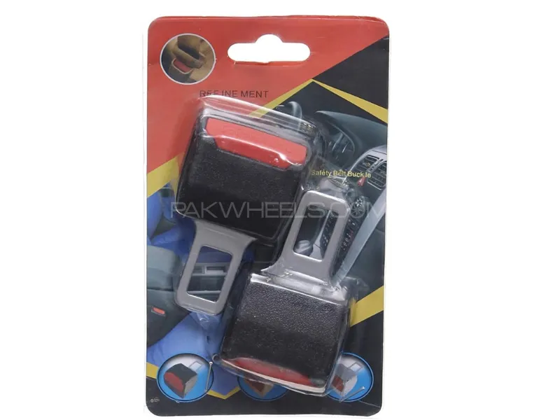 Universal Safety Belt Clip For Car Seat Buckle - 2 Pcs Image-1