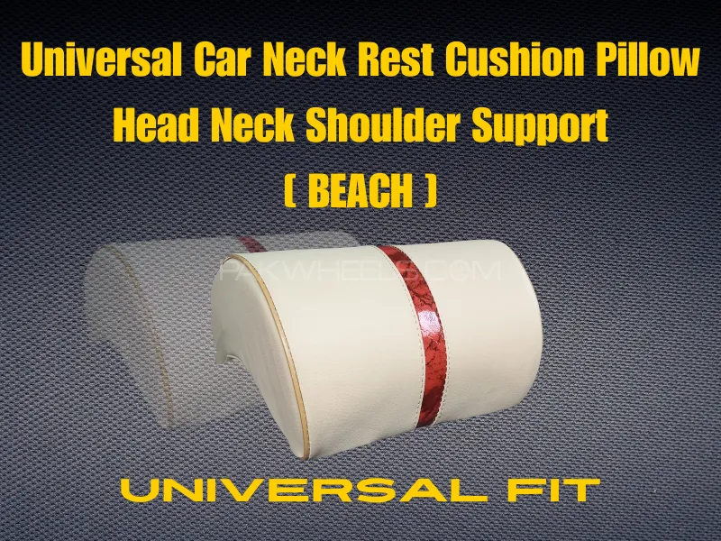 Universal Car Neck Rest Cushion Pillow | Head Neck Shoulder Support [ BEACH ] Image-1