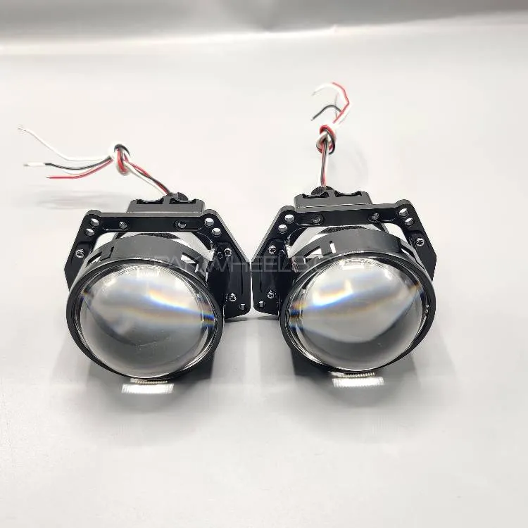 Universal A99 3.0 BI-LED Projector Lens 58W With Built In Led 2 Pcs Set Image-1
