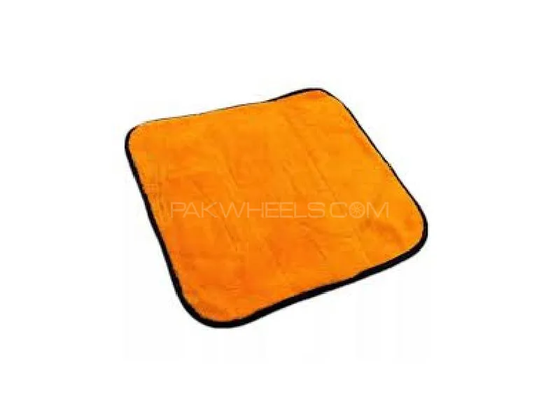 Microfiber Cloth 800 GSM - Premium Quality-Orange And Grey Image-1