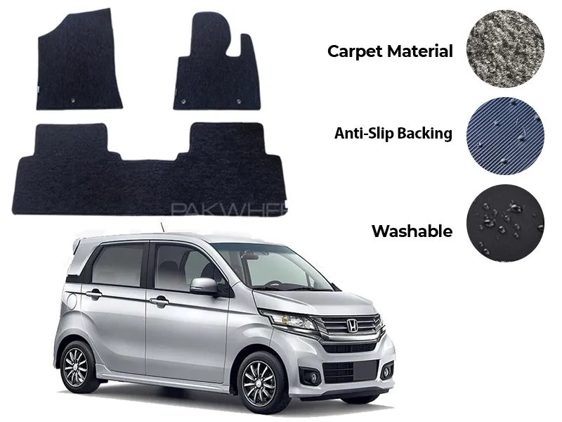 Honda N Wgn Genuine Fitting Carpet Floor Mat 3PCS - Model 2013-2019
