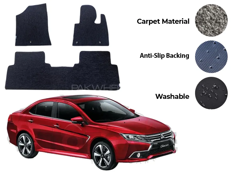 Mitsubishi Lancer Fitting Carpet Floor Mat 3PCS - Model 2004-2020