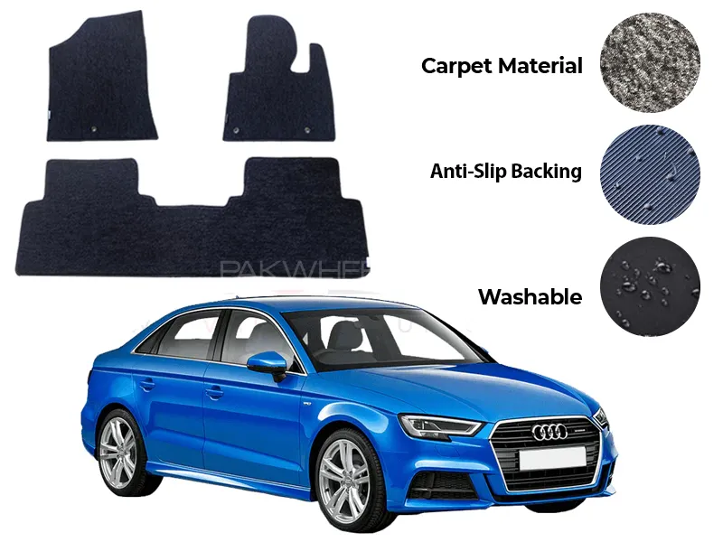 Audi A3 Genuine Fitting Carpet Floor Mat 4PCS - Model 2012-2020
