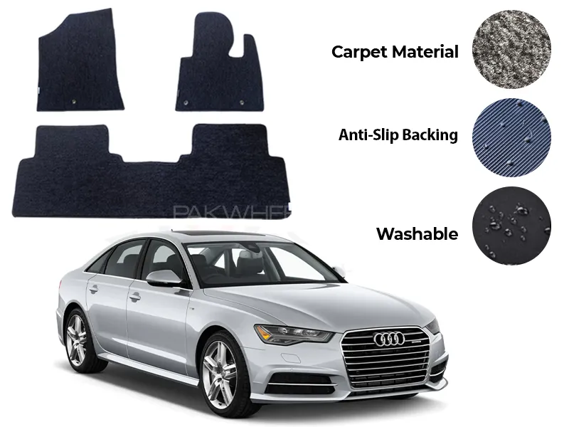 Audi A6 Genuine Fitting Carpet Floor Mat 4PCS - Model 2011-2018 Image-1
