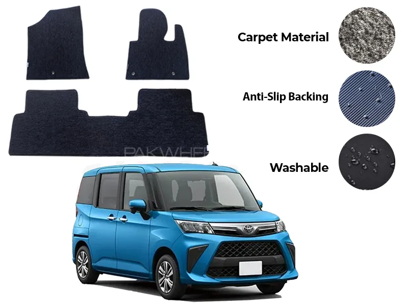 Toyota Roomy Genuine Fitting Carpet Floor Mat 3PCS - Model 2024 Image-1
