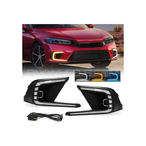 Honda Civic 2022-2025 LED Fog Lamps Light DRL Cover  Image-1
