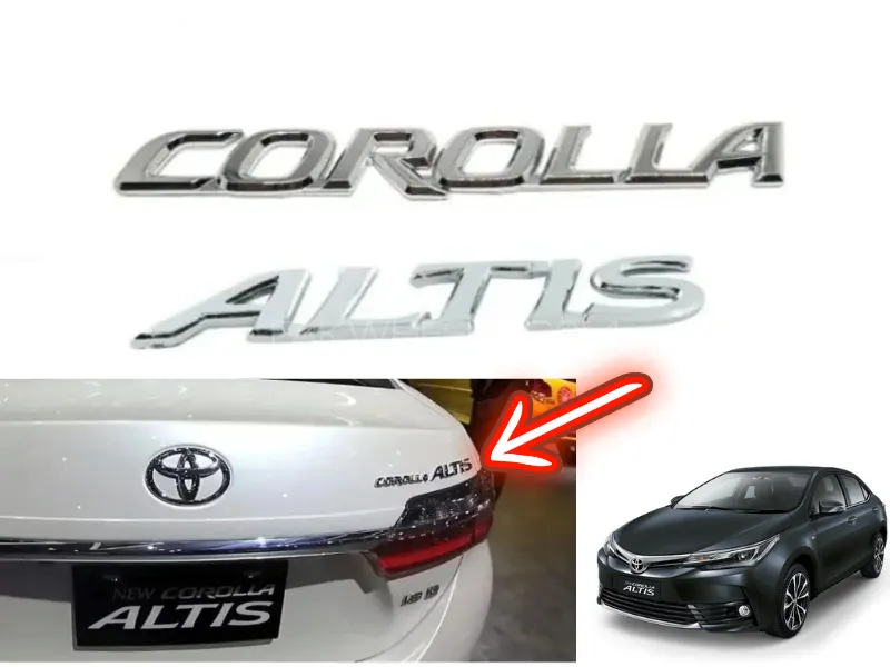 Toyota Corolla Altis 2009-2020 Monogram Emblem Image-1