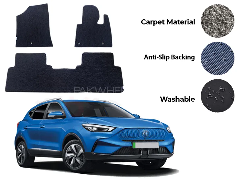 MG ZS EV Genuine Fitting Carpet Floor Mat 3PCS - Model 2021-2025 Image-1