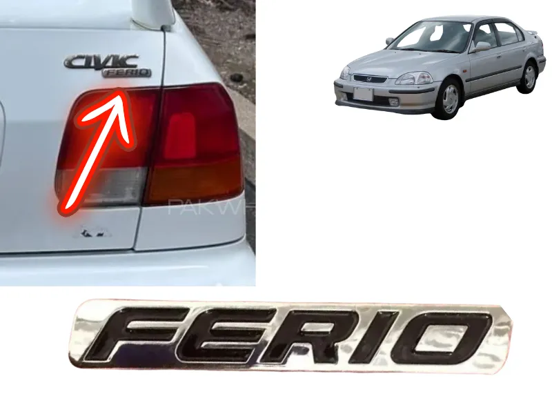 Honda Civic Ferio 1992 Emblem - 1 Pcs Image-1