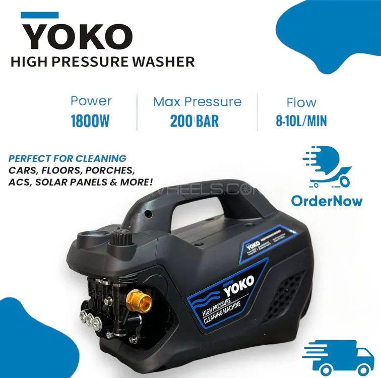 yoko induation motor 1800 watts and 200 bar Image-1
