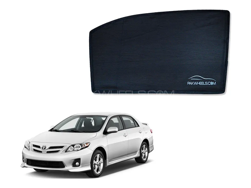 PakWheels Side Shade For Toyota Corolla 2009-2014 - 4 Pcs Image-1