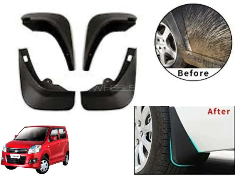 Suzuki Wagon R Mud Flap 2014-2019 | 4 Pieces | Image-1