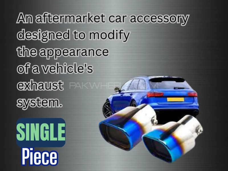 Universal  car accessory designed to modify the appearance of a vehicle's exhaust system. Exhaust Ex Image-1