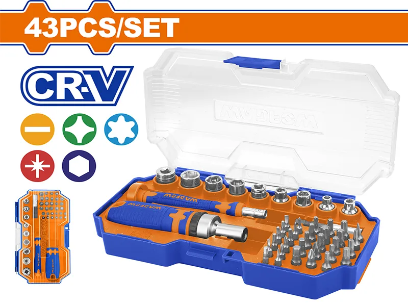 WADFOW 43 Pcs Screwdriver Bits Set WSS8B43 Image-1