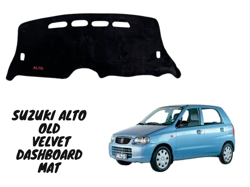 Suzuki Alto OLD Premium Quality Customized Velvet Car Dashboard Anti Slip Mat - Car Dashboard Mat Image-1