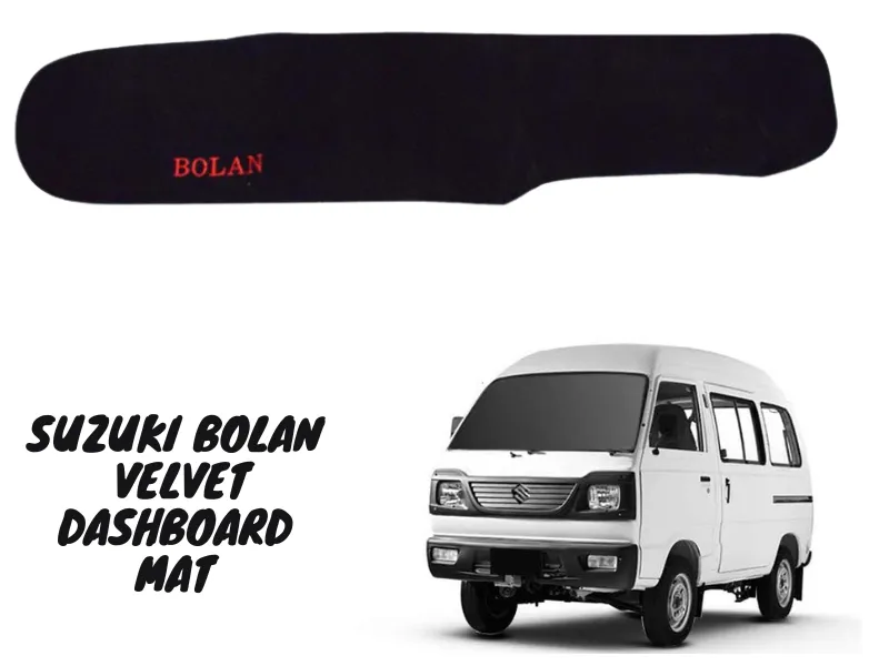Suzuki Bolan Premium Quality Customized Velvet Car Dashboard Anti Slip Mat - Car Dashboard Mat Image-1
