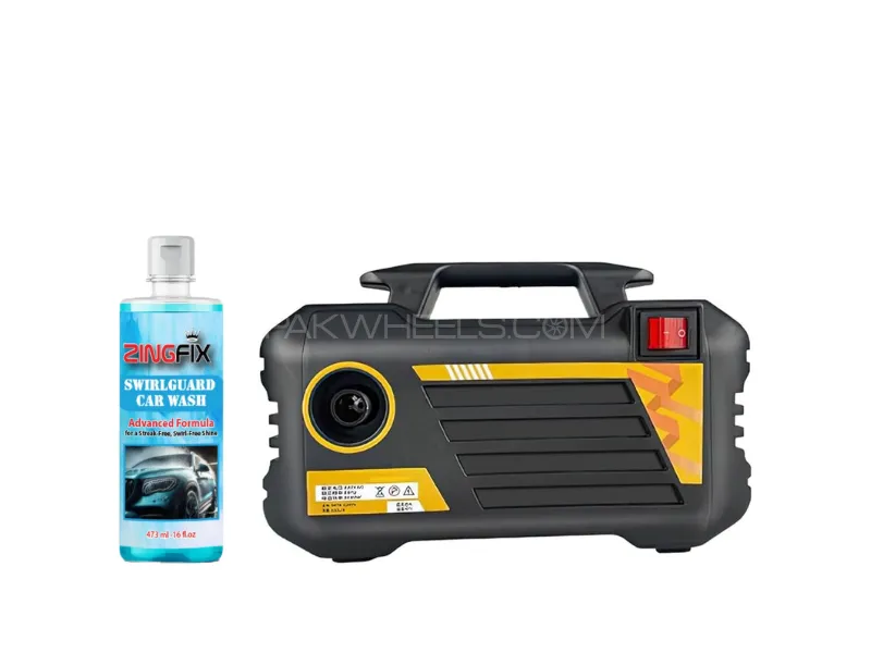 Zingfix 3000W High-Pressure Washer + Free SwirlGuard Car Wash Shampoo Image-1