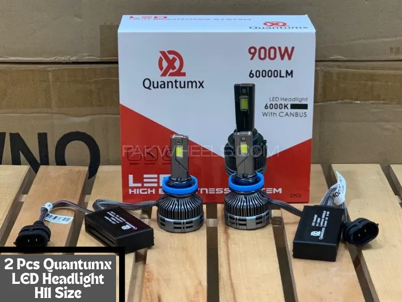 2 Pcs Quantumx LED Headlight 60000 Luminous 6000K H11 Head lamp 900W