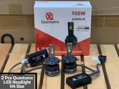 2 Pcs Quantumx LED Headlight 60000 Luminous 6000K H4 Head lamp 900W 2 Pcs Quantumx LED Headlight 60000 Luminous 6000K H4 Head lamp 900W