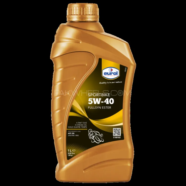 Eurol Sports Bike imported oil 5W40 API-SN Ester Fully Synthetic 1 Liter Image-1