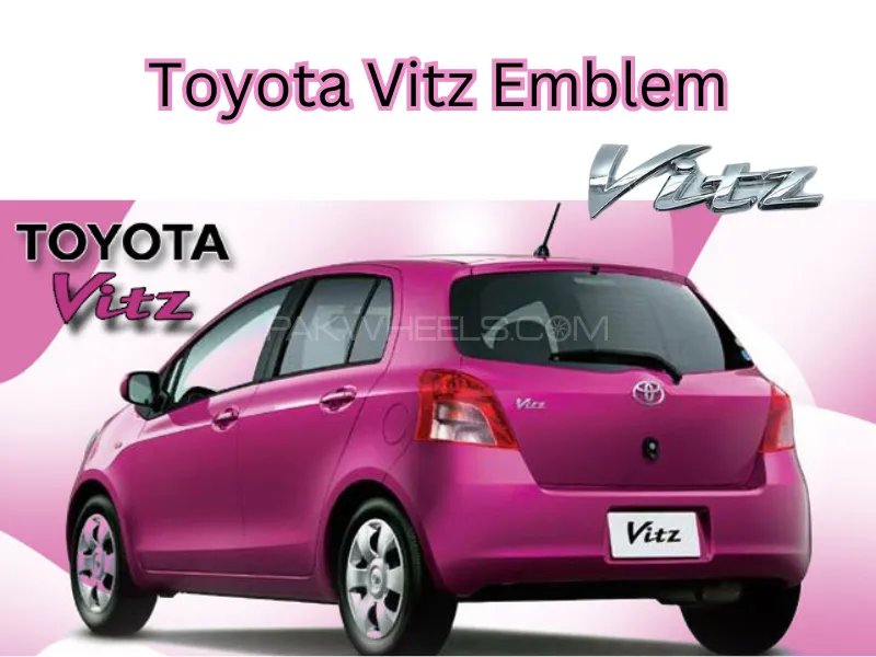 Toyota Vitz Emblem 1pc Image-1