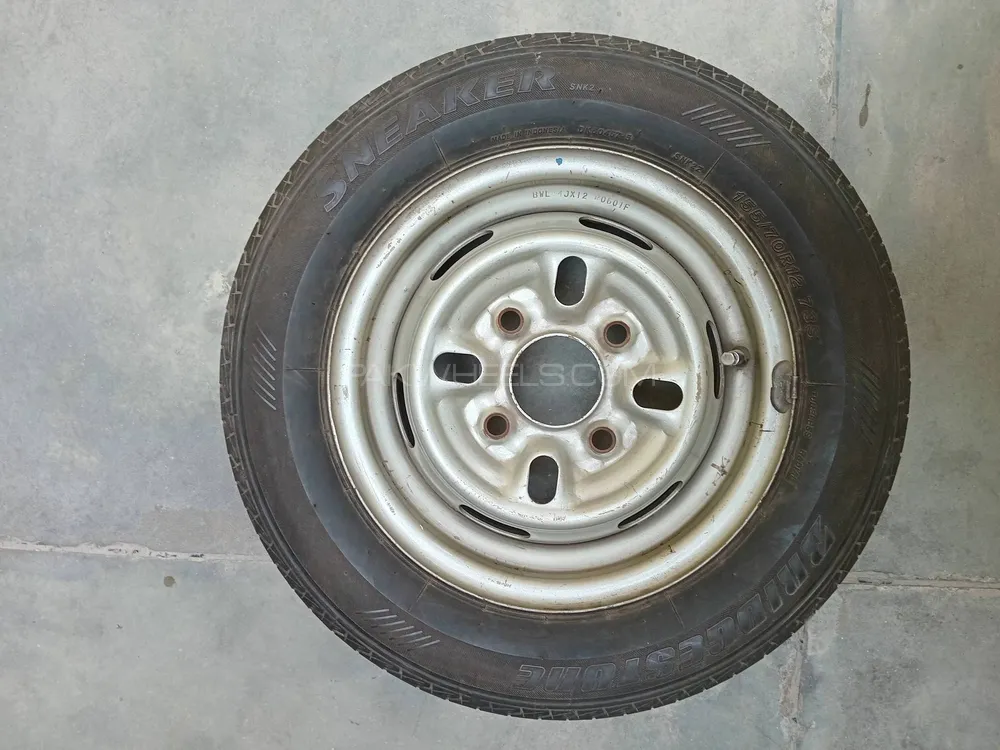 12 Inch Suzuki Mehran Orignal Stupny With Bridgestone Tyre Image-1