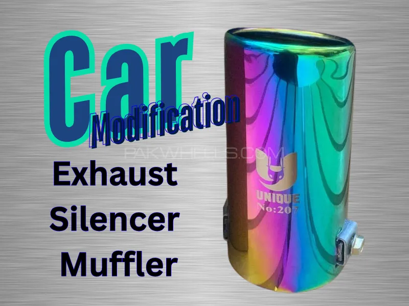 Silencer Pipe Exhaust Silencer Muffler Tip [Small] Image-1