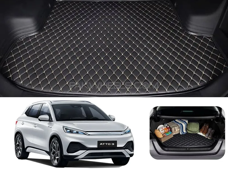 BYD ATTO 3 7D Custom Car Trunk Mat - Model 2024-2025 Image-1