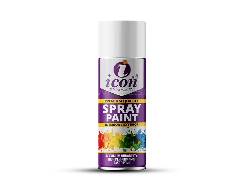 Icon Plus Spray Paint 300ml - White Image-1