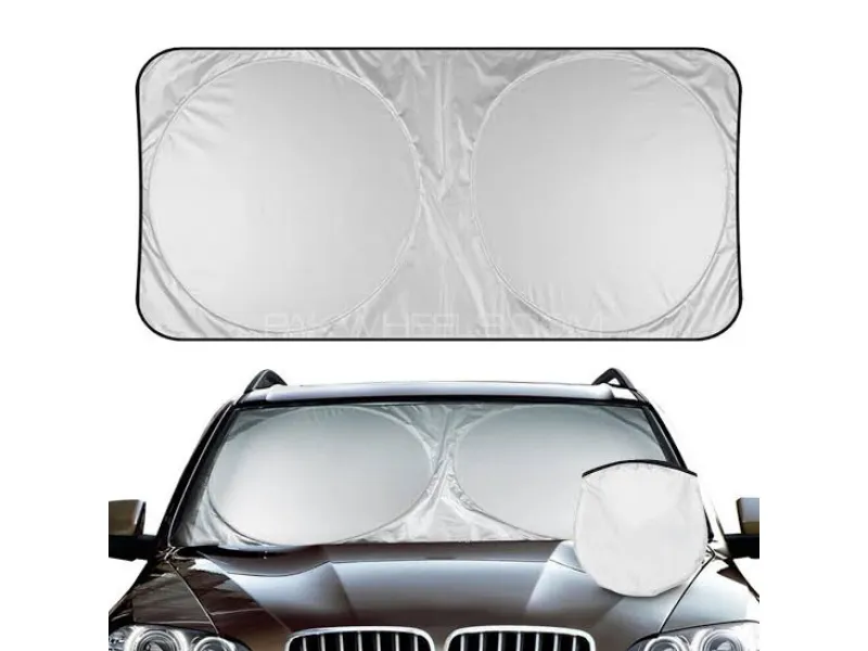 Universal Foldable Car Windshield Sunshade – Insulated UV & Heat Protection Image-1