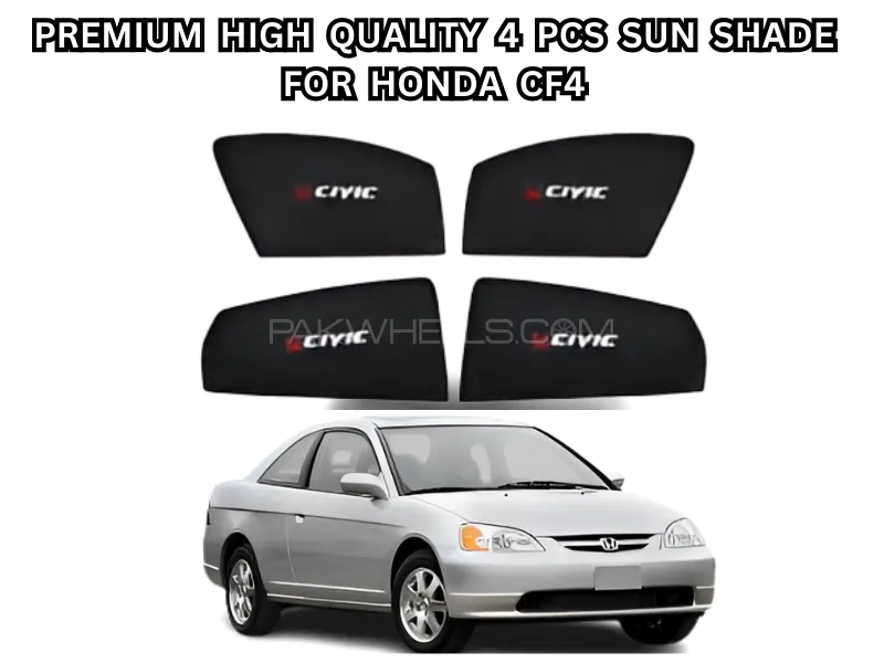 Premium High Quality 4Pcs Sun Shade With Logo For Honda CF4 Image-1