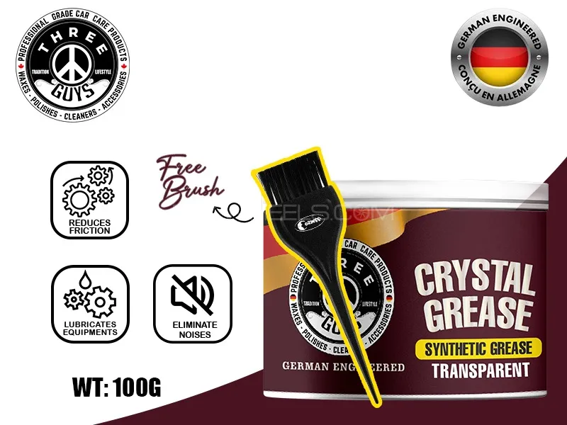 THREE GUYS Crystal Grease - Synthetic Transparent Grade (NLGI Grade-2) - Anti-Rusted Image-1
