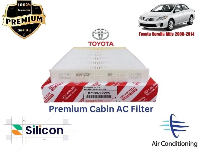 Toyota Corolla Altis 2008-2014 Premium Quality Cabin Filter - Imported Image-1