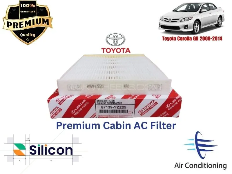 Toyota Corolla Gli 2008-2014 Premium Quality Cabin Filter - Imported Image-1