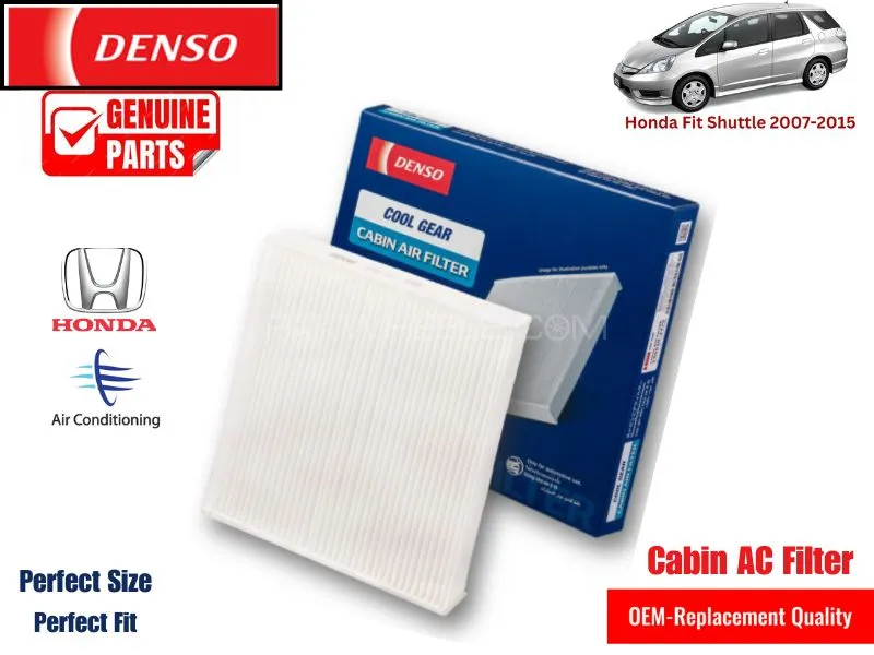 Honda Fit Shuttle 2007-2015 Denso Genuine Cabin Filter - Honda OEM Quality Image-1
