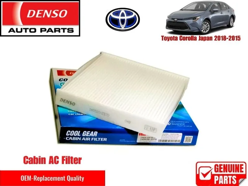 Toyota Corolla Japan 2018-2015 Denso Genuine Cabin Filter - Toyota OEM Quality Image-1