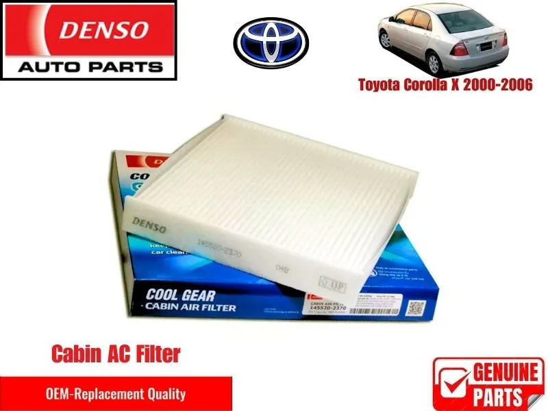 Toyota Corolla X 2000-2006 Denso Genuine Cabin Filter - Toyota OEM Quality Image-1