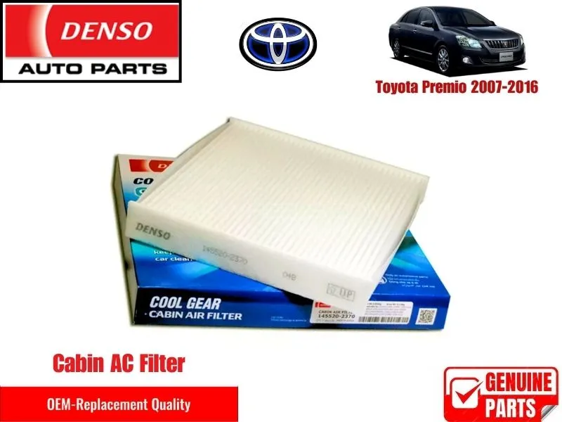 Toyota Premio 2007-2016 Denso Genuine Cabin Filter - Toyota OEM Quality Image-1