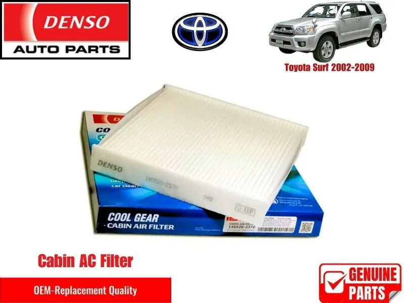 Toyota Surf  2002-2009 Denso Genuine Cabin Filter - Toyota OEM Quality Image-1
