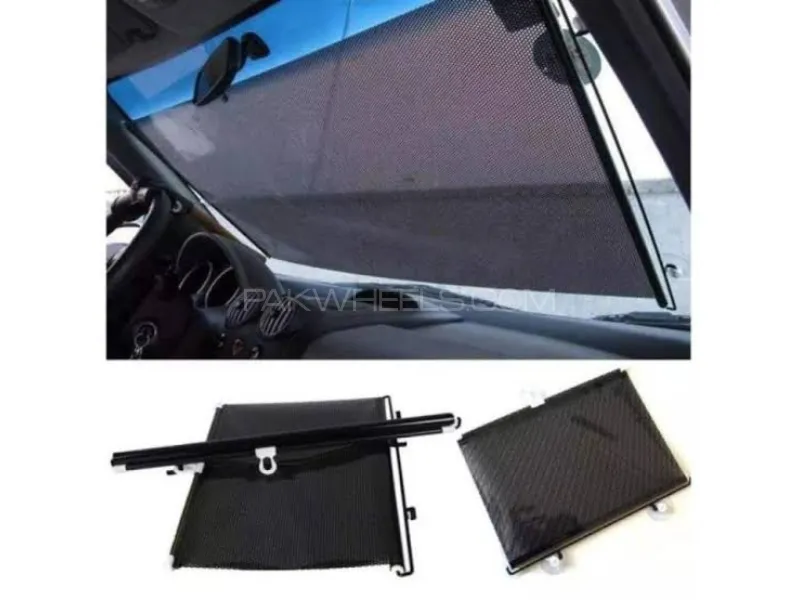 Universal Car Windshield Folding Curtain 50x125cm Image-1