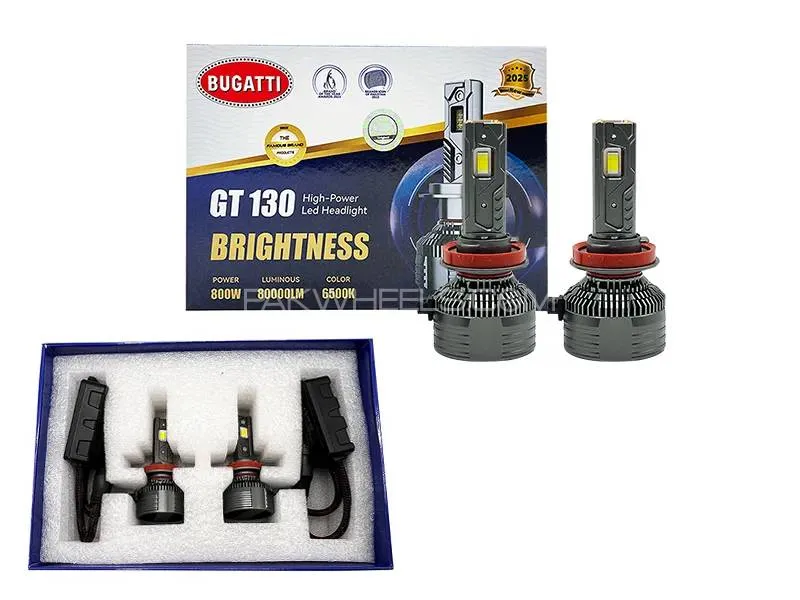 Bugatti GT130 Car Led Headlight Bulb| 80000LM| 6500K | 800W|H4 Image-1
