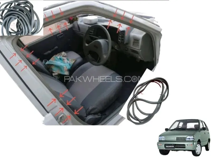 Suzuki Mehran Body Spring Rubber | 2 Pcs | For 2 Doors Image-1