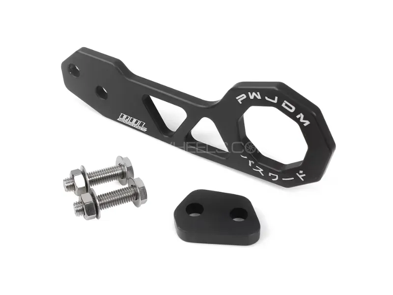  Aluminum JDM Rear Tow Hook Kit Image-1