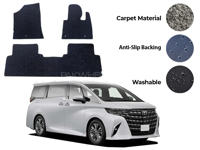 Toyota Alphard Genuine Fitting Carpet Floor Mat 15PCS - Model 2015-2025 Image-1