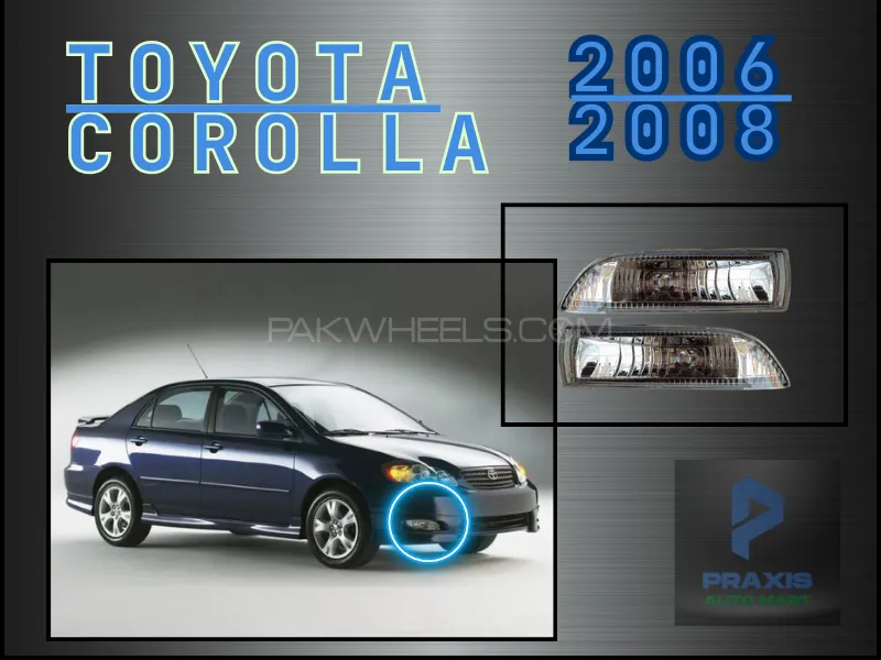 Toyota Corolla 2006-2008 Fog Light DLAA Anti Fog Bumper Light Set Image-1